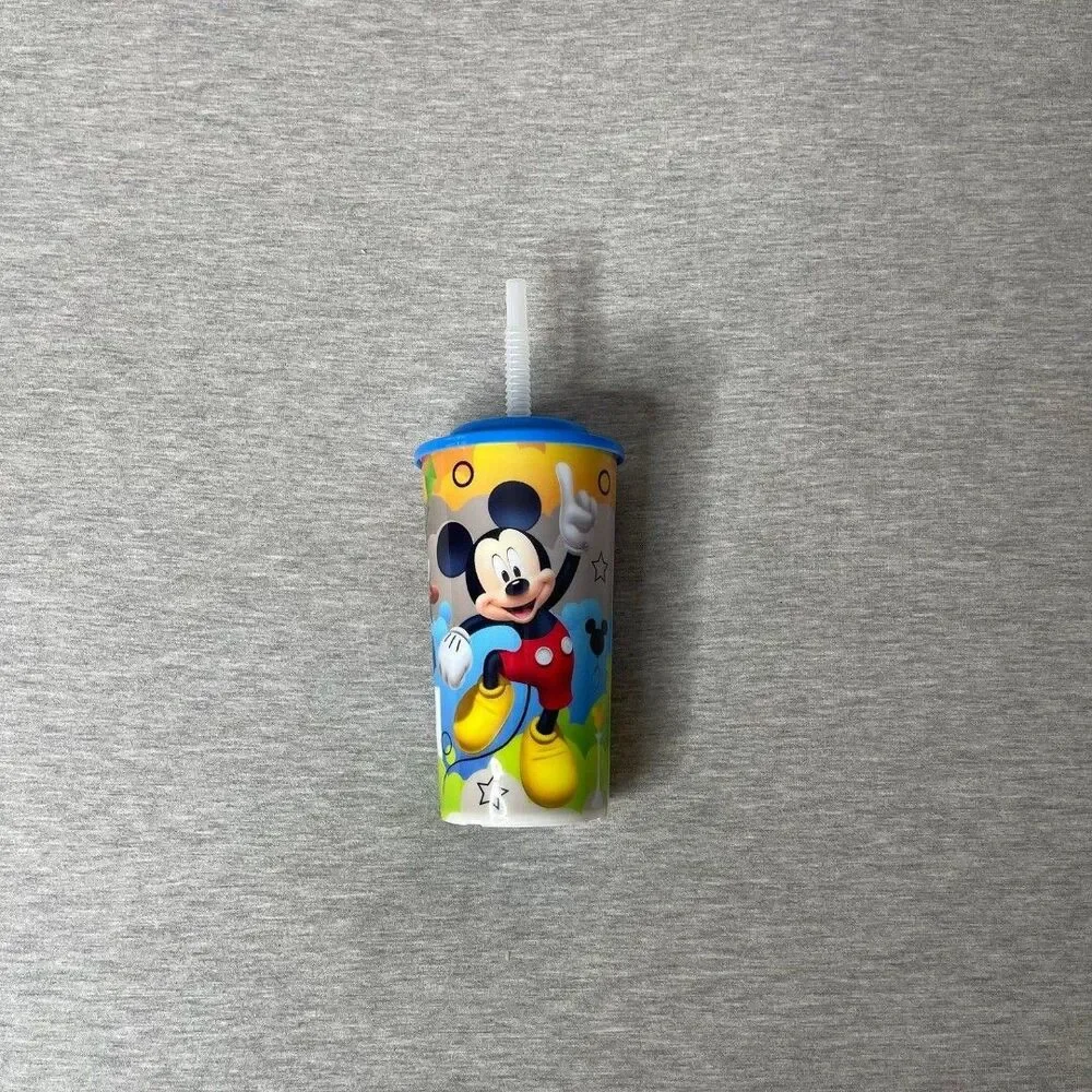 Zak Designs Disney & Peppa Pig 16 Oz. Sports Tumbler w/Lid and Straw 4 PCS. Set